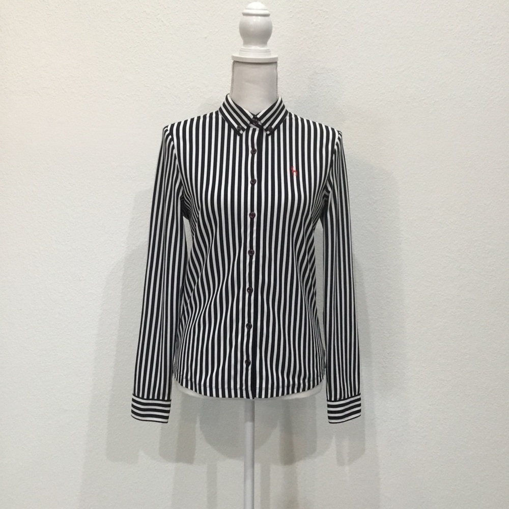 HAZZYS Golf Black and White Shirt Size 95